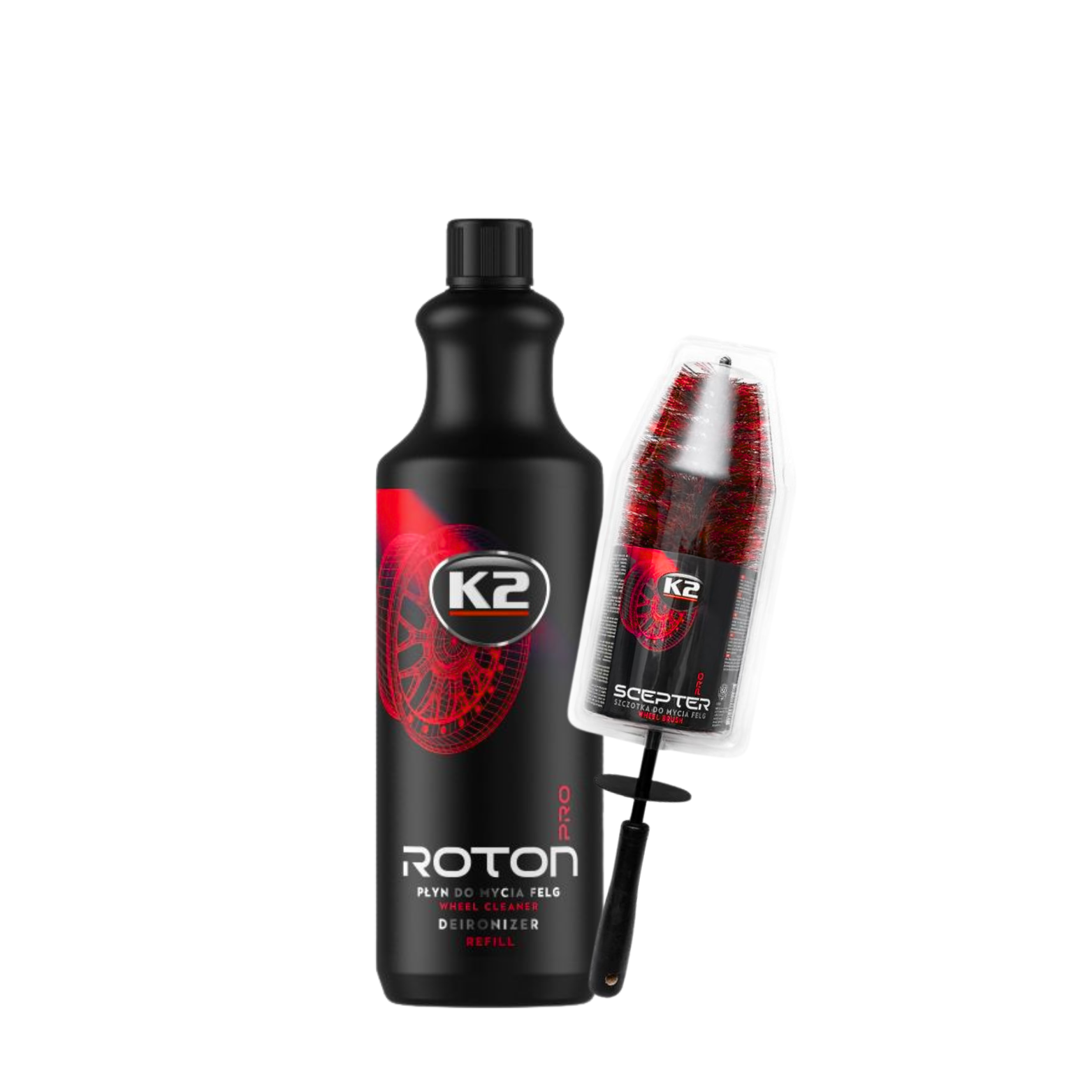 K2 Roton PRO + Wheel Brush Set – Komplet za temeljito čiščenje platišč