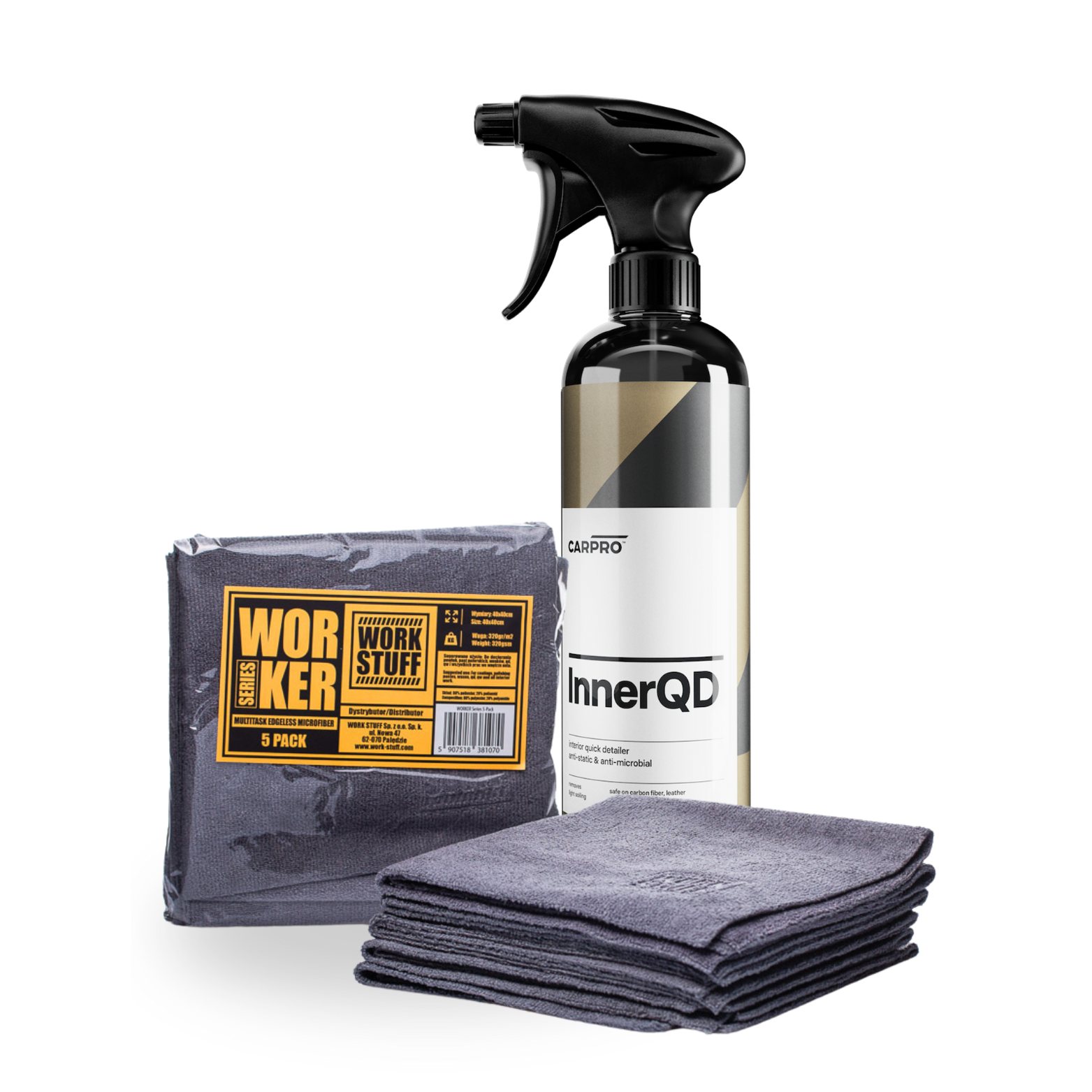 Interior Finish Set – InnerQD 500 ml + Work Stuff Worker 5-pack