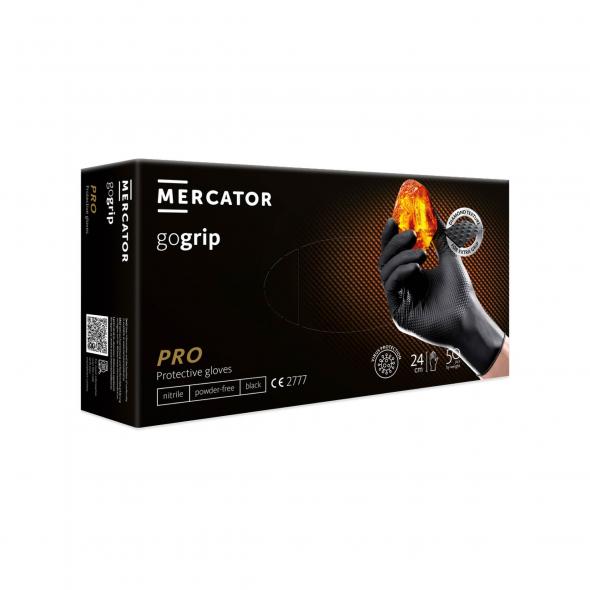 Nitrilne rokavice GoGrip PRO, črne L