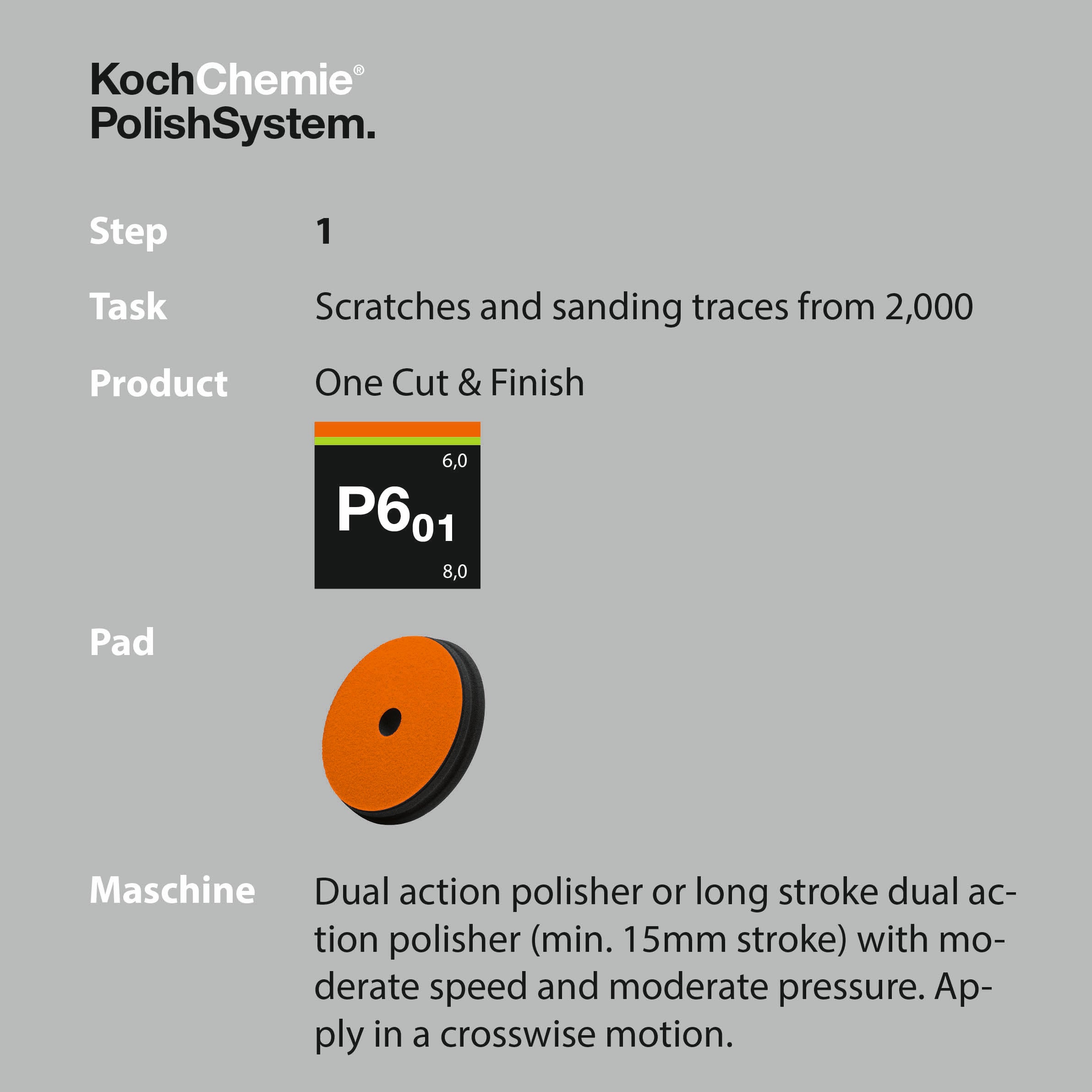 KOCH One Cut Pad 126 x 23mm